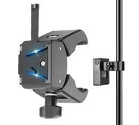 Soporte pequeño para batería en V, Placa de liberación rápida, Pinza Ligera para fotografía y Equipo de vídeo al Aire, Ideal para Principiantes, trípodes de luz de estantería, trípodes y