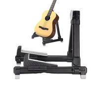 Soporte pequeño para guitarra, soporte plegable ajustable para instrumentos eléctricos y acústicos, soporte para guitarra de suelo, accesorios antideslizantes estables para escuela, estudio, hogar
