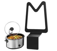 Soporte pequeño para tapa de olla de cocción lenta, suministros de cocina de acero inoxidable, organizador de tapa antideslizante, para cocineros caseros, amantes de la cocina, instructores, mujeres