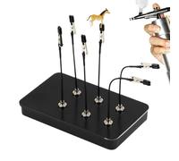 Soporte Pintura Spray Modelo 12 Piezas Con Base & Set Pinzas Magnéticas Ajustables & Pinzas Flexible | Soporte Punta de Goma Para Modelos Cartón DIY Miniaturas Soldadura & Organizador Metal P