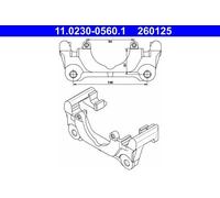 Soporte, pinza de freno ATE 11.0230-0560.1