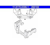 Soporte, pinza de freno ATE 11.8170-0306.1
