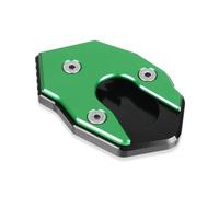 Soporte Placa Almohadilla Pata Cabra Motocicleta para Kawasaki para Ninja H2 SX SE para VERSYS-X300 2017-2023 Placa De Extensión para Caballete Lateral Extensión Almohadilla(Verde)