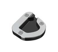 Soporte Placa Extensión Caballete Lateral De Motocicleta para Suzuki GSF1250, GSF650, Bandit 650, GSF 1200, 650S Y 1200S Almohadilla Soporte Caballete Extensión Almohadilla(Plata,X4)