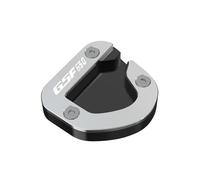 Soporte Placa Extensión Caballete Lateral De Motocicleta para Suzuki GSF1250, GSF650, Bandit 650, GSF 1200, 650S Y 1200S Almohadilla Soporte Caballete Extensión Almohadilla(Plata,X5)