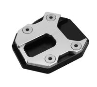 Soporte Placa Extensión De Caballete Lateral Motocicleta para Yamaha Tracer9 Tracer 9GT 2021-2025 Placa De Soporte Ampliada Base De Pata De Cabra Extensión Almohadilla(Plata,X1)