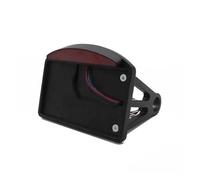 Soporte Placa Matrícula Moto Soporte De Montaje Lateral Horizontal para Luz Trasera LED De Matrícula De Motocicleta para Bobber para Chopper para Custom para Touring Universal Portamatrículas(Negro)