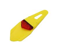 Soporte Placa Motocicleta Luz Trasera LED Universal para Motocicleta Lámpara De Freno con Guardabarros Trasero Soporte para Placa Matrícula 12V(L)