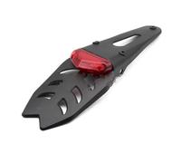 Soporte Placa Motocicleta Luz Trasera LED Universal para Motocicleta Lámpara De Freno con Guardabarros Trasero Soporte para Placa Matrícula 12V(D)