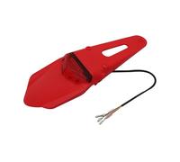 Soporte Placa Motocicleta Luz Trasera LED Universal para Motocicleta Lámpara De Freno con Guardabarros Trasero Soporte para Placa Matrícula 12V(H)