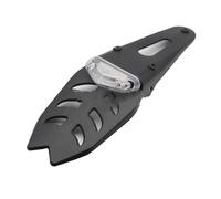 Soporte Placa Motocicleta Luz Trasera LED Universal para Motocicleta Lámpara De Freno con Guardabarros Trasero Soporte para Placa Matrícula 12V(F)