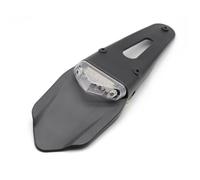 Soporte Placa Motocicleta Luz Trasera LED Universal para Motocicleta Lámpara De Freno con Guardabarros Trasero Soporte para Placa Matrícula 12V(C)