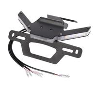 Soporte Placa Registro Moto para Kawasaki para Z900 2017-2024 Marco Limpio Trasero Motocicleta Eliminador Guardabarros LED Intermitente Soporte Matrícula(D)