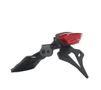 Soporte Placa Registro Moto para Suzuki para GSX-8S 2023-up luz de Freno de Motocicleta Trasera Corta Stock Soporte para matrícula contrapunto LED(Red)