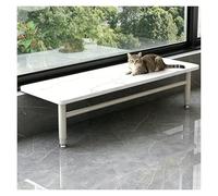 Soporte Plantas Ajustable con Patas Acero,Estante Extensor Alféizar Ventana | Estanteria Plantas Sin Necesidad De Taladrar,Porta Macetas Para Casa Y Balcón(White,30x100cm (11.8x39.4in))
