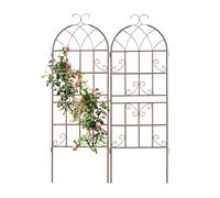 Soporte plantas enrejado decorativo celosía de metal vintage 2 unidades 1,7 kg