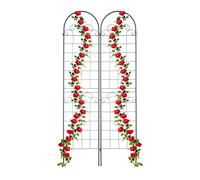 Soporte plantas Enrejados metálicos Panel de jardín 2 unidades Tutor de plantas