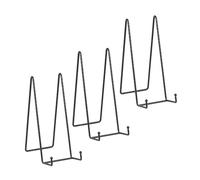 Soporte Platos Mesa Caballete Expositor - 3 Piezas Soportes para Platos Decorativos - 25,4 cm Soporte de Placa para Exhibicion - Caballetes de Hierro Negro Para Marcos de Fotos | Libros | Arte