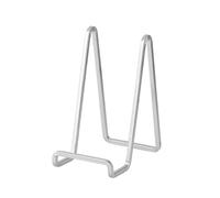 Soporte Platos Mesa Caballete Expositor - 3 Piezas Soportes para Platos Decorativos - Soporte de Placa para Exhibicion - Caballetes de Hierro Plata Para Marcos de Fotos | Libros | Arte - 6 Pulgadas