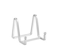 Soporte Platos Mesa Caballete Expositor - 4 Piezas Plata Soportes para Platos Decorativos - Soporte de Placa para Exhibicion - Caballetes de Hierro Para Marcos de Fotos | Libros | Arte - 3 Pulgadas