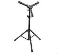 Soporte plegable ajustable para tambor, trípode de aleación de aluminio con pies envueltos en plástico, soporte de tambor estable y duradero para tambores de 11 y 12 pulgadas,