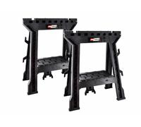 Soporte plegable awtools koby?ka twin pack, 2 piezas, ideal para trab