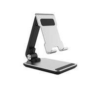 Soporte plegable de aleación de aluminio para teléfono y tableta - Mini soporte portátil de escritorio para oficina y hogar, soporte universal