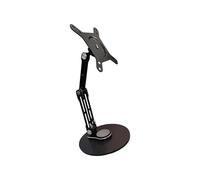 Soporte plegable de aluminio para monitor de pantallas de 19 pulgadas, incluye almohadilla antideslizante y soporte de pantalla de computadora de escritorio giratorio suave de 360 grados