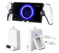 Soporte Plegable de Carga para PlayStation Portal, Cargador para PS Portal con Indicador LED, Ligero & Portátil Base para PS Portal con Cable USB-C, PS Portal Accesorios