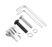 Soporte plegable de luz de bicicleta con aleación de aluminio mecanizado CNC para Brompton y tabla de códigos de cámara deportiva (plata)