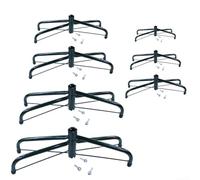 Soporte plegable de metal para árbol de Navidad con 3 cierres de tornillo para una fijación segura, compatible con árboles artificiales de 4 a 6 pies y patas plegables planas para un almacenamiento