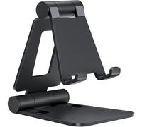 Soporte plegable doble para teléfono compatible con iPhone 16-11, XS-Xr, 8 y Nintendo Switch.