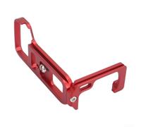 Soporte plegable en L de aluminio para Sony A7M3 A7RM3 ligero (rojo) | Compatible con Arca para Swiss, cambio vertical sin cabeza esférica, agarre estable, montaje rápido, ideal para retrato