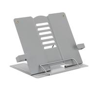 Soporte plegable libros, soporte libros altura ajustable, estante hierro 7,87x6,10x7,48pulgadas con base estable, soport compacto recetas hierro, soport escritorio con estilo moderno, soportes lectura