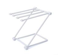 Soporte plegable multiusos para trapo de cocina con rejilla de drenaje ventilada para un secado eficiente de toallas, paños, tazas y botellas (color negro)