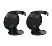 Soporte plegable para bebidas, 2 unidades, soporte de pared sin taladrar, soporte para botellas de agua, montaje en pared para almacenar bebidas y café con un diámetro máximo de 8,3 cm