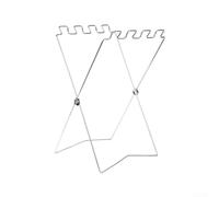Soporte plegable para bolsas de basura hecho de hierro resistente para camping, picnic, montañismo y recogida de residuos de jardín, estante portátil, color blanco (bolsa individual)