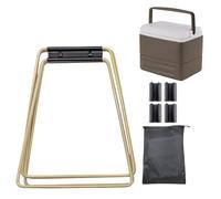 Soporte plegable para caja de hielo, marco de soporte plegable | Soporte portátil plegable para camping, soporte de radiador resistente e impermeable, portaequipajes ajustable para camping