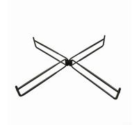 Soporte plegable para camping con patas ajustables, marco de hierro resistente de 6 mm de diámetro, soporte de suelo antideslizante para acampar al aire libre, senderismo y múltiples escenarios de