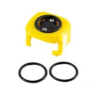 Soporte plegable para computadora Brompton compatible con Garmin para dispositivos Bryton Mio, material ABS resistente, correa elástica segura, diseño de visión clara, color naranja (amarillo)