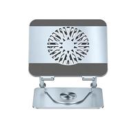 Soporte plegable para computadora con ventilador de refrigeración desmontable ergonómico para oficinas en casa y viajes, soporte portátil para laptop