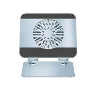 Soporte plegable para computadora con ventilador de refrigeración desmontable ergonómico para oficinas en casa y viajes, soporte portátil para laptop