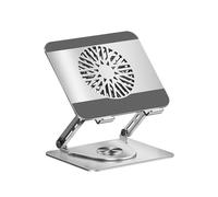 Soporte plegable para computadora con ventilador de refrigeración desmontable ergonómico para oficinas en casa y viajes, soporte portátil para laptop