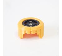 Soporte plegable para computadora de bicicleta, soporte de plástico para faros delanteros, soporte multidispositivo, cierre de tornillo seguro, ligero, 23 g (amarillo)
