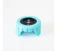 Soporte plegable para computadora de bicicleta, soporte de plástico para faros delanteros, soporte multidispositivo, cierre de tornillo seguro, ligero, 23 g (azul)