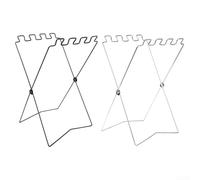 Soporte plegable para cubos de basura para viajes de camping, estante de basura resistente y portátil para mayor comodidad (2 piezas)