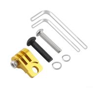 Soporte plegable para luz de bicicleta compatible con Brompton con aleación de aluminio CNC y tabla de códigos de cámara deportiva (dorado)
