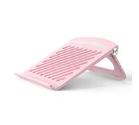 Soporte Plegable para Ordenador Portátil, Base Ergonómica para Tableta y Portátil, Soporte Antideslizante de Refrigeración Hueca para Oficina, Hogar, Viajes, ABS (Pink)