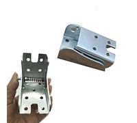 Soporte plegable para patas de 90 ° con bloqueo extendido de bisagra autobloqueante adecuado para pies plegables, bancos de trabajo plegables y mesas plegables de cocina (2 platas)