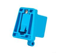 Soporte plegable para portabicicletas con soporte de horquilla para bicicleta, compatible con Brompton para manillar de bicicleta, soporte de portaequipajes, fibra de vidrio PA66 (azul)